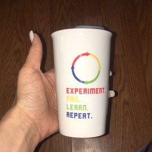 2/$20 Sale! EXPERIMENT FAIL LEARN REPEAT TRAVEL mug with lid